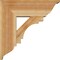 Ekena Millwork Merced Traditional Rough Sawn Bracket w/ Offset Brace, Western Red Cedar, 8"W x 22"D x 22"H BKT0806X22X22MRC01RWR - alternate 3